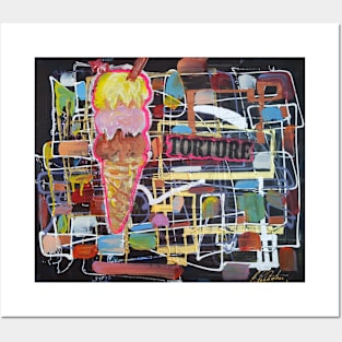 Pop-art Abstract Icecream Tourture 198 Posters and Art